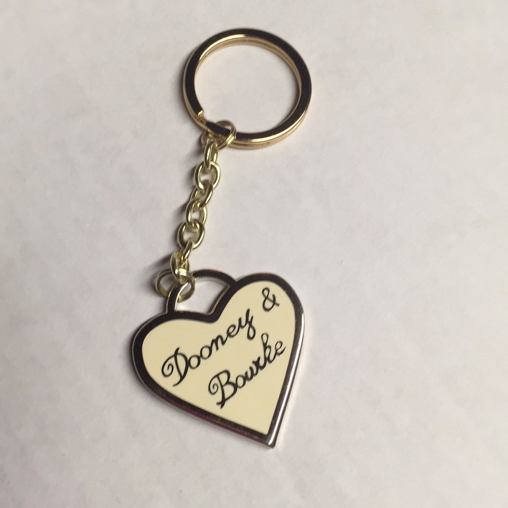 Dooney and bourke key chain heart